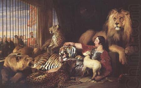 Sir Edwin Landseer Isaac Van Amburgh and his Animals (mk25) china oil painting image